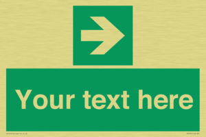 Custom Arrow Right Sign